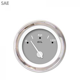 3275f9 Aia Instruments Oil Pres Ga. - Sae Pegged Grey Wht Mod Nedl Chrome Trm Rings Style Kit Diy