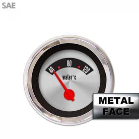 Ztp353e61 Aia Instruments Water Temp Ga. - Sae Amer Retro Rodder Iiii Rd Mod Needles Chrome Trim Rings