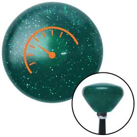 M16x1.5 American Shifter Company 201730 Orange Instrument Gauge Green Retro Metal Flake Shift Knob With Insert