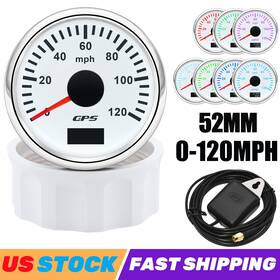 Cx6266 Artilaura 52mm Waterproof Gps Speedometer 0-120mph Gauge For Motorcycles Boat Car Truck Us