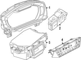 89a-920-725-j Audi Genuine Cluster Assembly