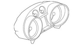 Audi 8j0-920-990-rx Genuine Instrument Cluster