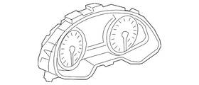 8w5-920-870-k Audi Genuine Instrument Cluster