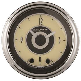1184 Auto Meter Cruiser Ad Clock 2-1/16 Electrical Domed Lens