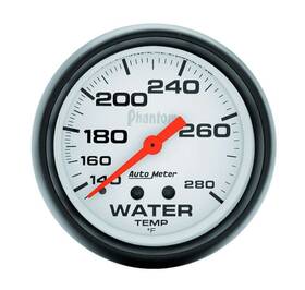 5831 Auto Meter 2-5/8in Phantom Water Temp Gauge 140-280