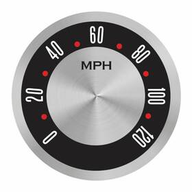 Zwp2384556 Autobillia American Retro Rodder Series Speedometer Face