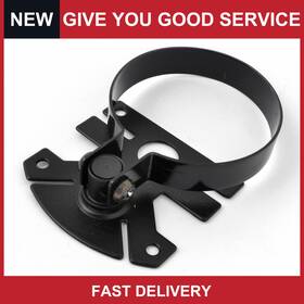 Automall Tech 726215611908 Universal Black Metal 60mm Dia Single Hole Gauge Dash Pod Holder Cover Pack Of 1