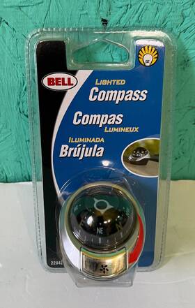 Mount-a4 Bell 22042 Lighted Compass Car Truck Dash Windshield Or Console