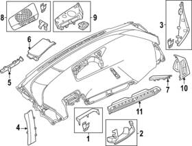 51-45-9-483-432 Bmw Genuine 2022-2024 Ix - Cluster Trim