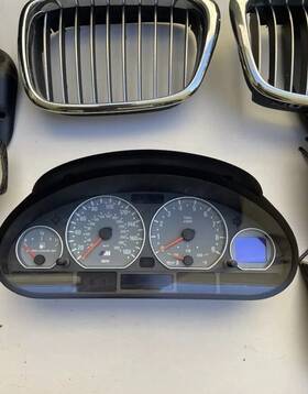 62117834816 Bmw 01-06 E46 M3 Manual Instrument Cluster Gauge Speedometer 132k Oem Afr