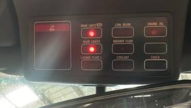 62141375750 Bmw E30 325e 325i E34 535i Check Control Panel Dash Warning Light Oem 167k Miles