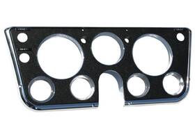 Inst68b Brothers Trucks Instrument Bezel - 7 Hole With Choke Chrome/black