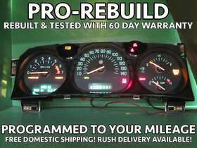 09370554 Buick 09384974 00-01 Lesabre Instrument Gauge Cluster Gauges Speedo Tach Mileage Prog 932