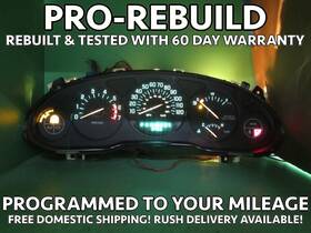 10319945 Buick 99-04 Regal Instrument Gauge Cluster Gauges Speedo Tach Mileage Prog 2866