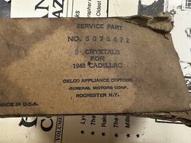 5075472 Cadillac 1948 Dash Crystals Nos Instrument Cluster Lenses