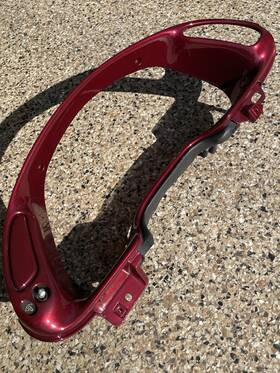 10332532 Chevrolet C5 Corvette Gauge Cluster / Traction Control Bezel Painted 50th Anniversary Red