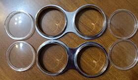 1508132 Chevrolet 1961 C1 Corvette Front Gauge Bezels And Lenses Original