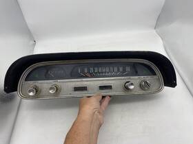 1589467-w Chevrolet 1961- 1964 Corvair Instrument Cluster With Bezel/trim 100 Mph Red I