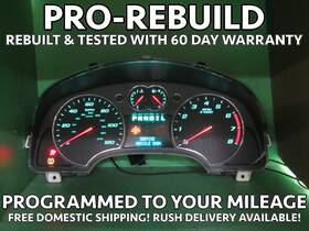 20821175 Chevrolet 07-09 Chevy Equinox Instrument Gauge Cluster Speedometer Tach Mileage Prog 3011