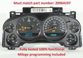 Chevrolet 20964197 10 - 14 Chevy Tahoe Suburban Instrument Cluster Speedometer Any Miles