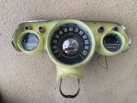 23077 Chevrolet 1957 Chevy Speedometer Instrument Cluster Gauge Automatic Transmission Miles