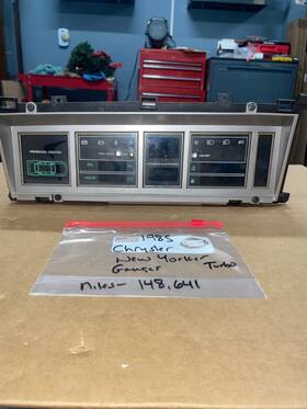 04232039 Chrysler 1985 New Yorker Turbo Digital Instrument Cluster Panel Speedometer Oem