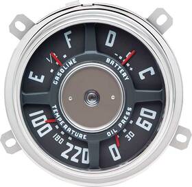 Cx2024 Classic Industries 1947-49 Chevrolet Truck Instrument Guage Cluster Fuel Oil Temp Battery 8 Cyl
