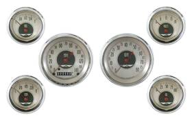 An01shc Classic Instruments American Nickel 6 Gauge Set