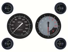 Ax51gblf Classic Instruments At01shc Auto Cross Gray 6 Gauge Set