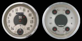 Ct47an62 Classic Instruments All-american Nickel Gauge Set For 47-53 Chevy Truck