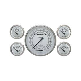 Cw65slf Classic Instruments White 5 Gauge Set