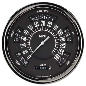 Fc49b Classic Instruments Black Series Gauge Package