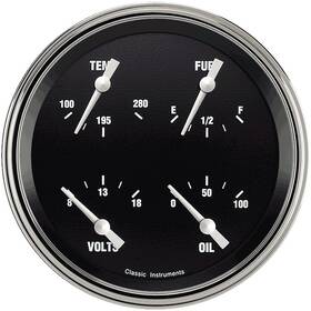 Hr78slf Classic Instruments Hot Rod 4 5/8 Inch Quad