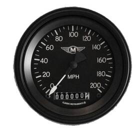 Ma57blf Classic Instruments Moal Bomber 3 3/8 Inch Speedometer