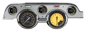 Mu67axyba Classic Instruments Autocross Yellow 1967-68 Mustang