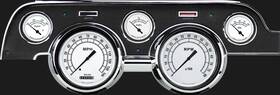 Mu67cw Classic Instruments White 1967-68 Mustang