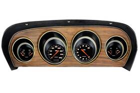 Mu69vsb Classic Instruments Velocity Black 1969-70 Mustang