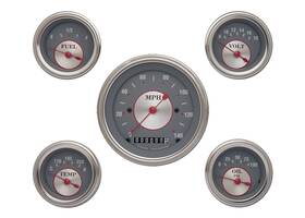 Ss00slf Classic Instruments Silver Series Five Gauge Set