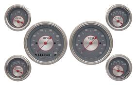 Ss01slf Classic Instruments Silver Series Six Gauge Set