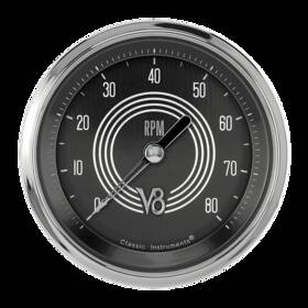 V8sr80shc Classic Instruments V8 Speedster 3 3/8 Inch Tachometer