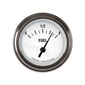 Wh09slf Classic Instruments White Hot Series Fuel Gauge