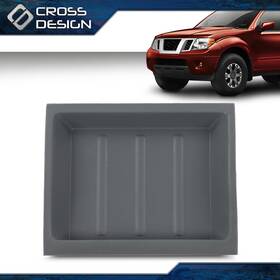 Ht-02itw1666agy Crossdesign Fits 2005-2017 Nissan Frontier Pathfinder Upper Dash Bezel Storage Box Gray