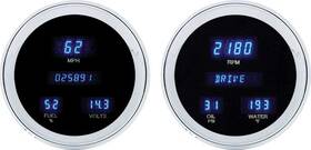 Dd1003b Dakota Digital 1954-55 1st Series Chevrolet Pickup Dash Kit With Blue And Teal Lens