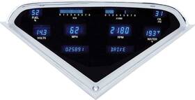 Dd1004b Dakota Digital 1955-59 2nd Series Chevrolet Pickup Dash Kit With Blue And Teal Lens