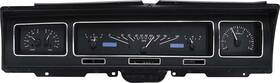 Dd2072b Dakota Digital 1968 Impala / Caprice Vhx Gauge System With Black Alloy Face And Blue