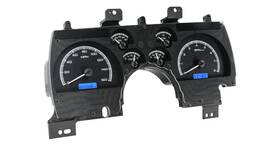 Dd909231 Dakota Digital 1990-92 Camaro Vhx Gauge Set With Black Alloy Face And Blue