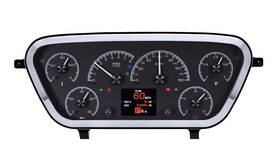 Hdx-53f-pu-k Dakota Digital 1953-55 Ford Pickup Hdx Instruments Black Alloy Hdx53fpuk