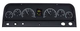 Hdx-64c-pu-k Dakota Digital 1964- 66 Chevy Pickup Hdx Instruments Black Alloy #hdx-64c-pu-k
