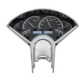 Vhx-55c-k-w Dakota Digital 55-56 Fits Chevy Car Vhx Instruments Black
