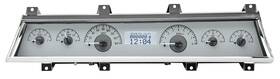 Vhx-66c-cvl-s-w Dakota Digital 1966-67 Chevy Chevelle Vhx System Silver Alloy Style Face White Display
